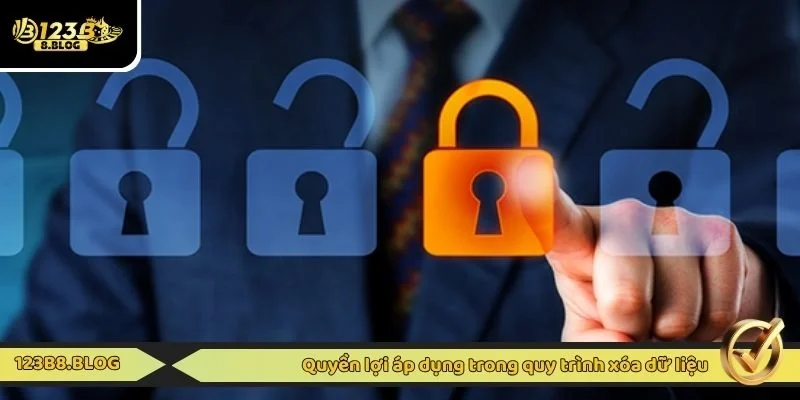 Quyền lợi áp dụng trong quy trình xóa dữ liệu